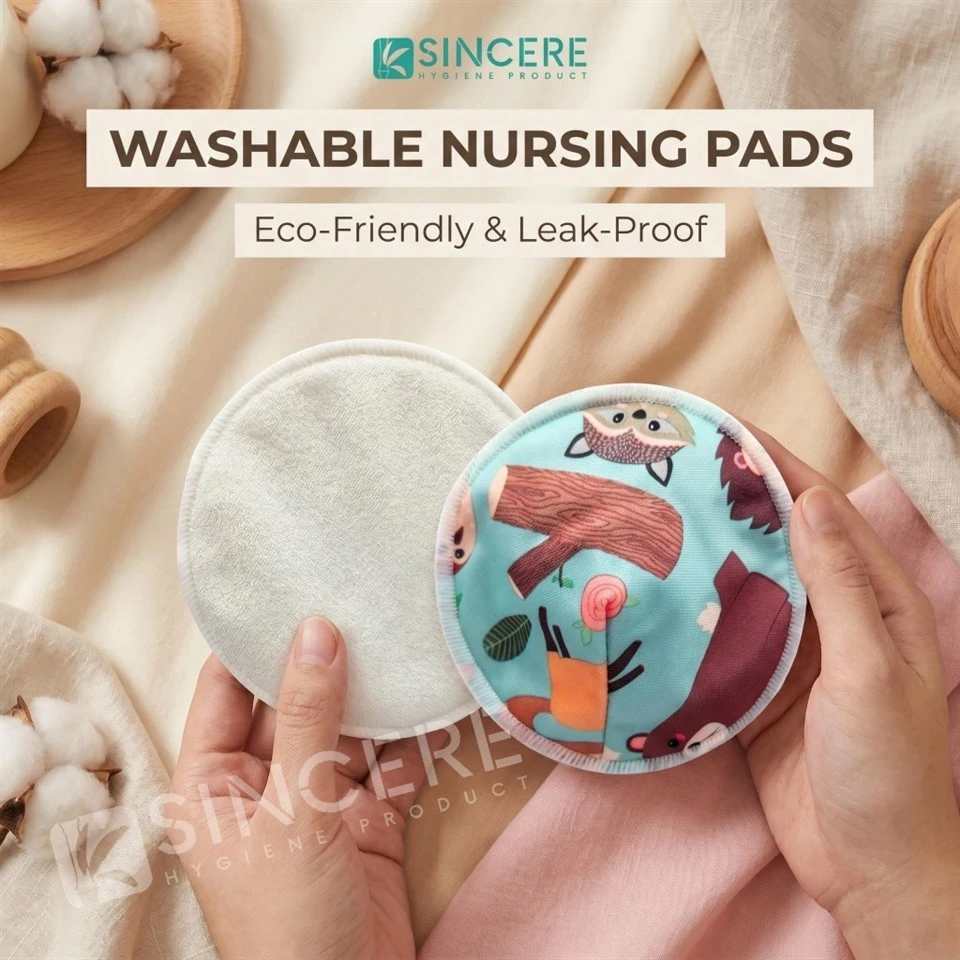 Cotton Washable Breast Pads high quality
