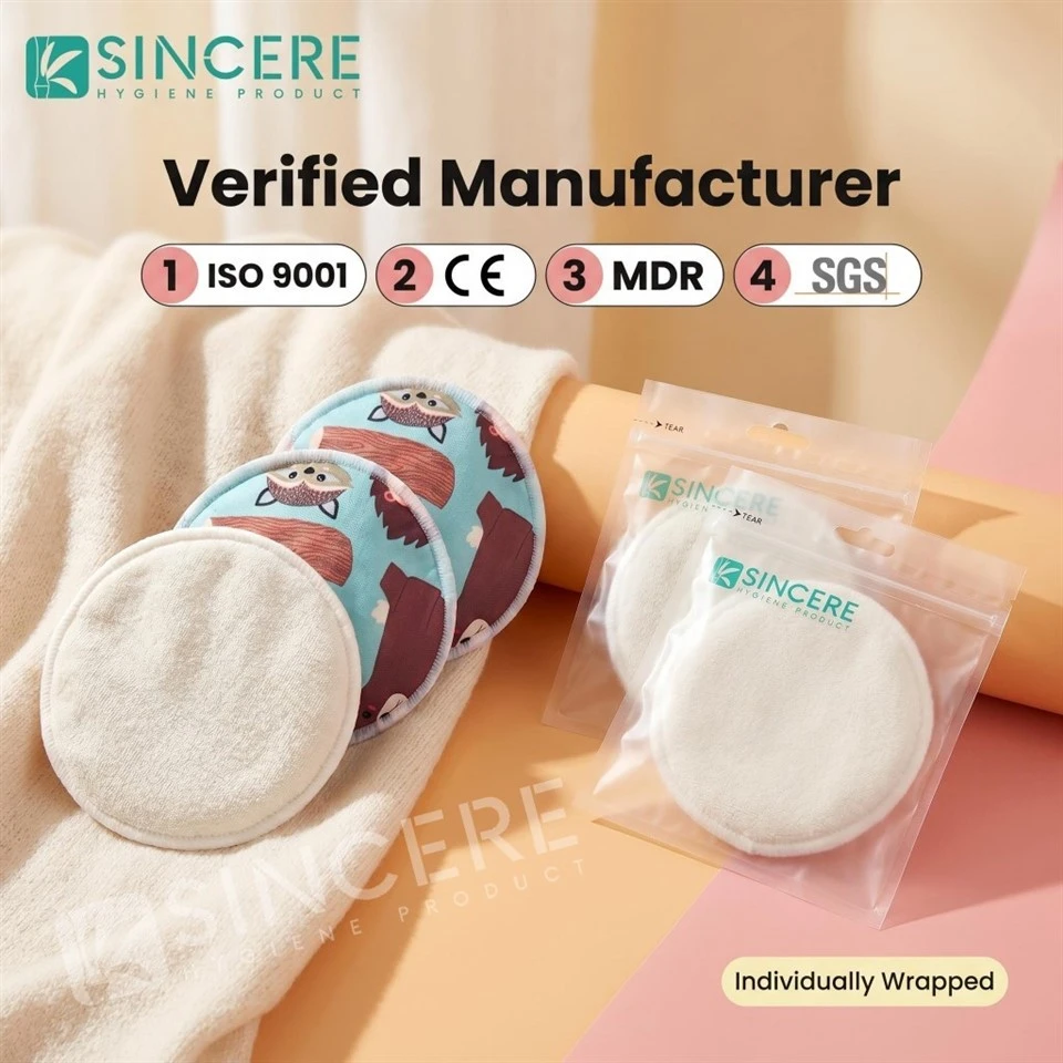 Cotton Washable Breast Pads factory