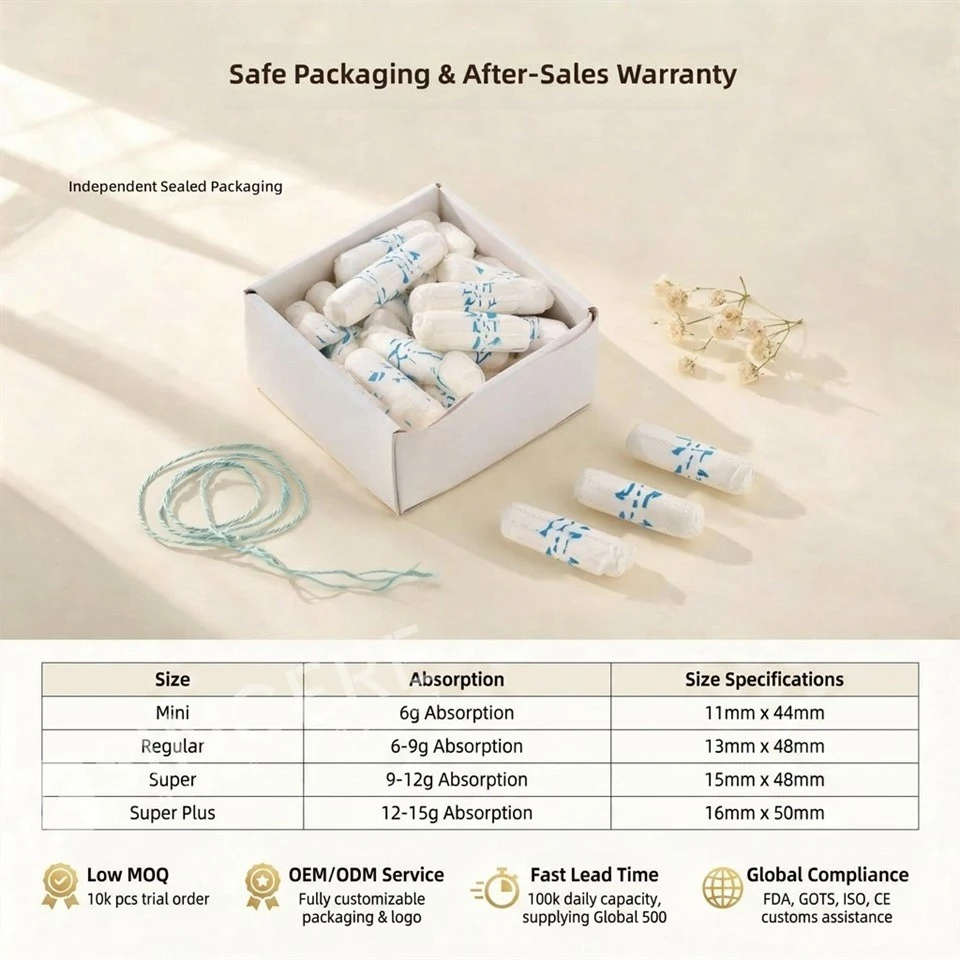 Organic Tampons Regular And Super manufacturers